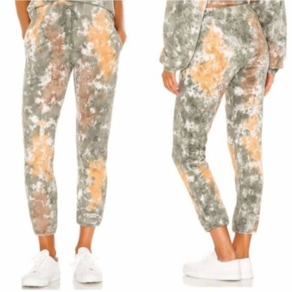 Daydreamer Camo Tie Dye Jogger Pants Size Small New Cotton Loungewear Cozy - Picture 1 of 11
